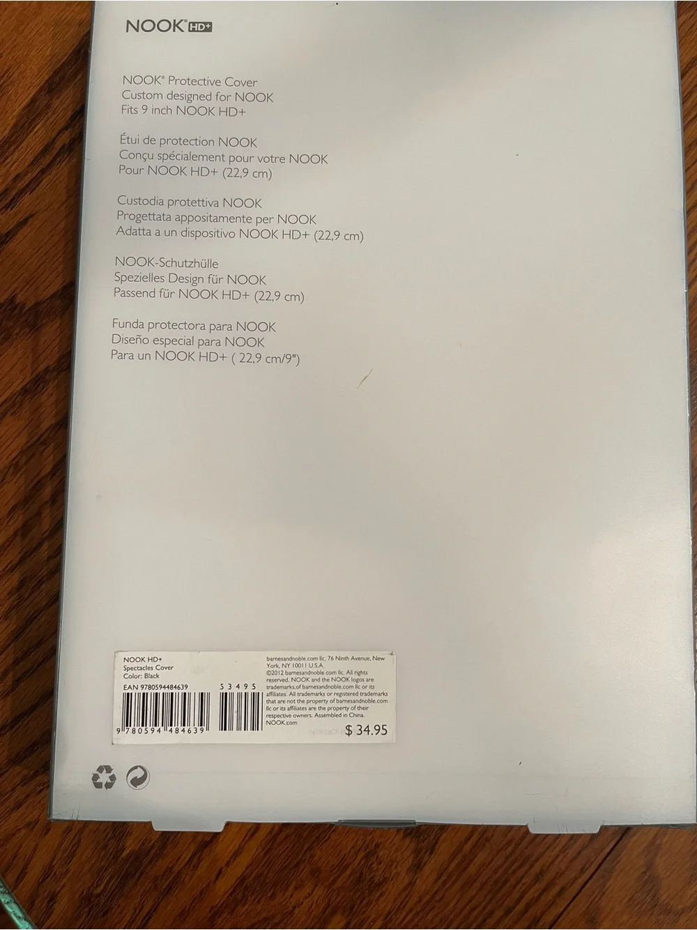 Nook protective tablet